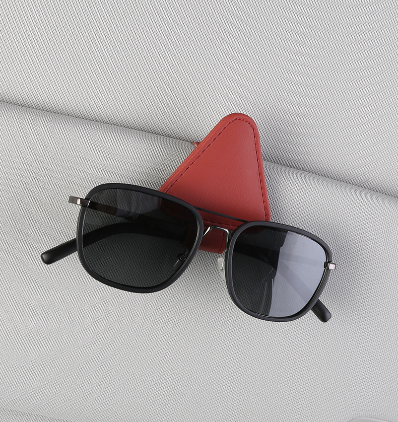 Car Glasses Holder Car Sun Visor Sunglasses Holder Storage Box Storage Bag Bill Card Holder Car Supplies