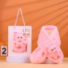 Pink bow tie cloth + childlike gift bag
