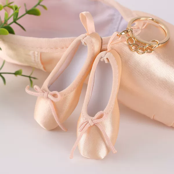 Dance Shoes Mini Ballet Dance Shoes Handmade Trinkets Pointe Shoes Bag Pendant Key Chain Key Chain Accessories