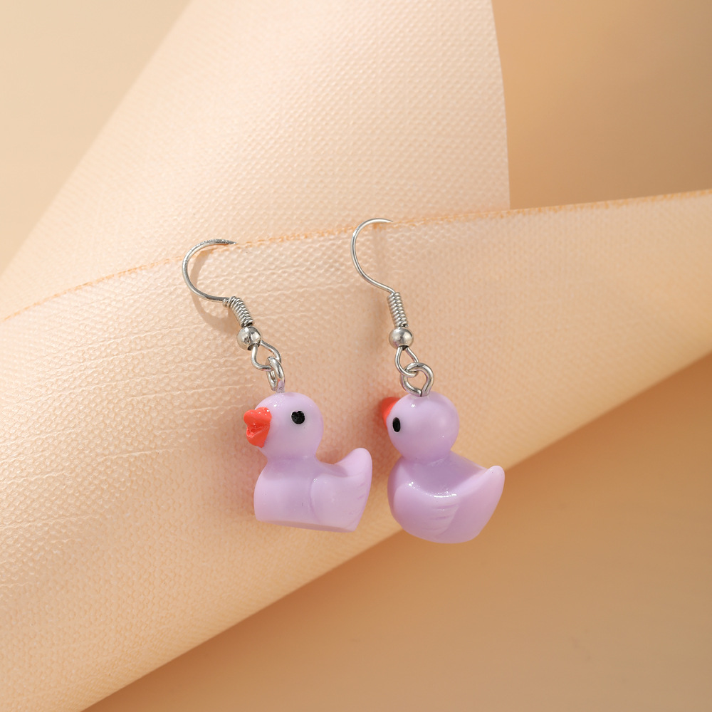 Fashion Duck No Inlaid Earrings display picture 6