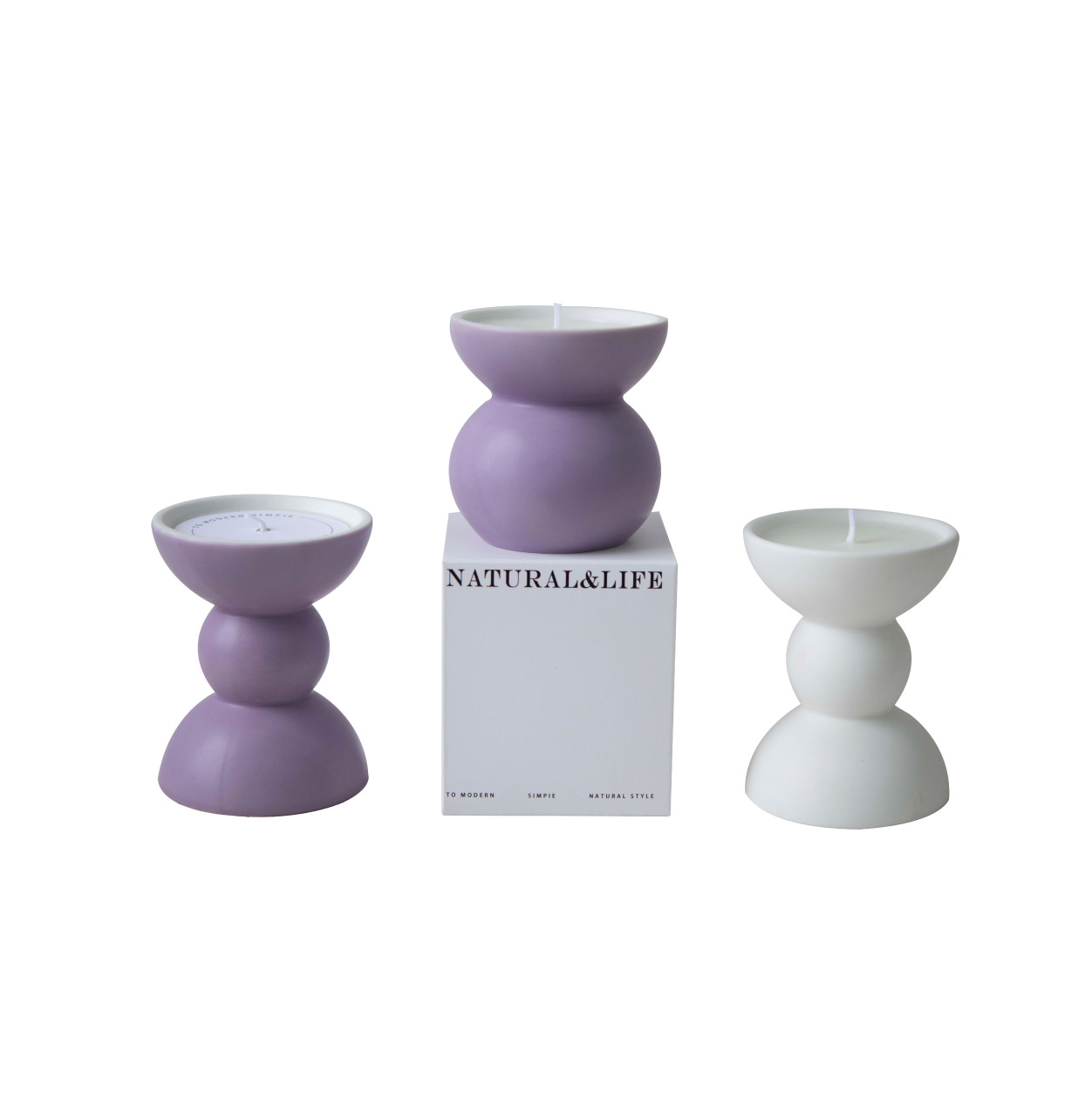 Estilo hecho a mano cerámica avanzada aceite esencial aromaterapia púrpura taza cera regalo de Año Nuevo novias cumpleaños regalo del cliente