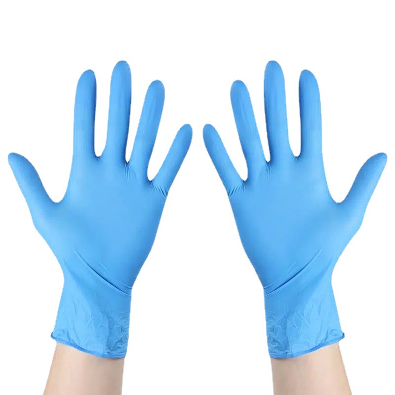 Desechables guantes de nitrilo puro grado alimenticio catering lavavajillas limpieza del hogar seguridad sanitaria a prueba de aceite ligero manicura