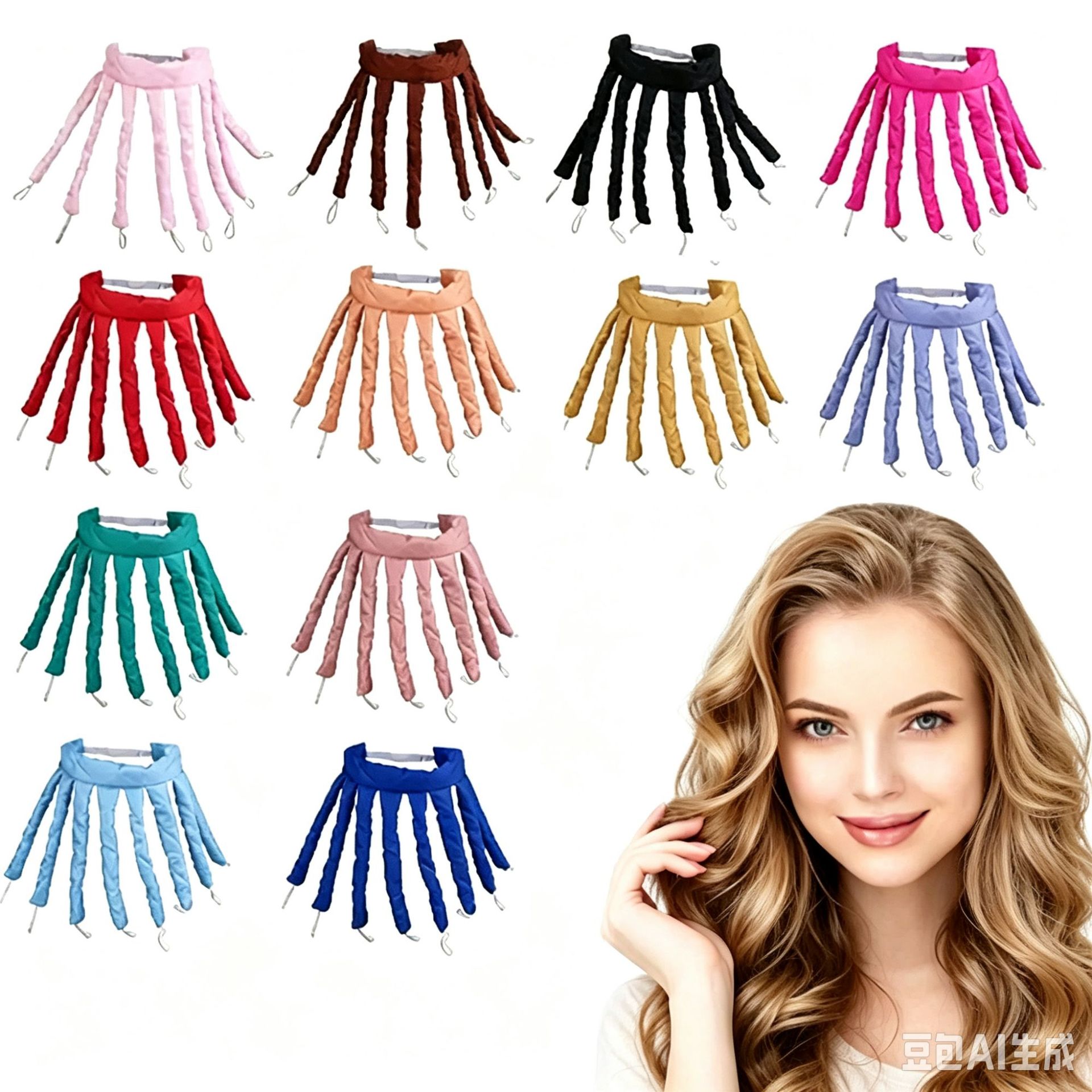 Amazon Best-Selling Curling Rod Octopus Lazy Curling Rod Sleep Headband No-Heat Curling Rod Direct from Manufacturer