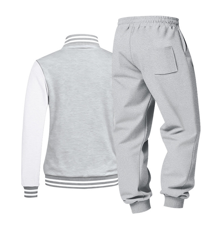 Completo sportivo baseball uomo foderato in pile inverno_voghion.com