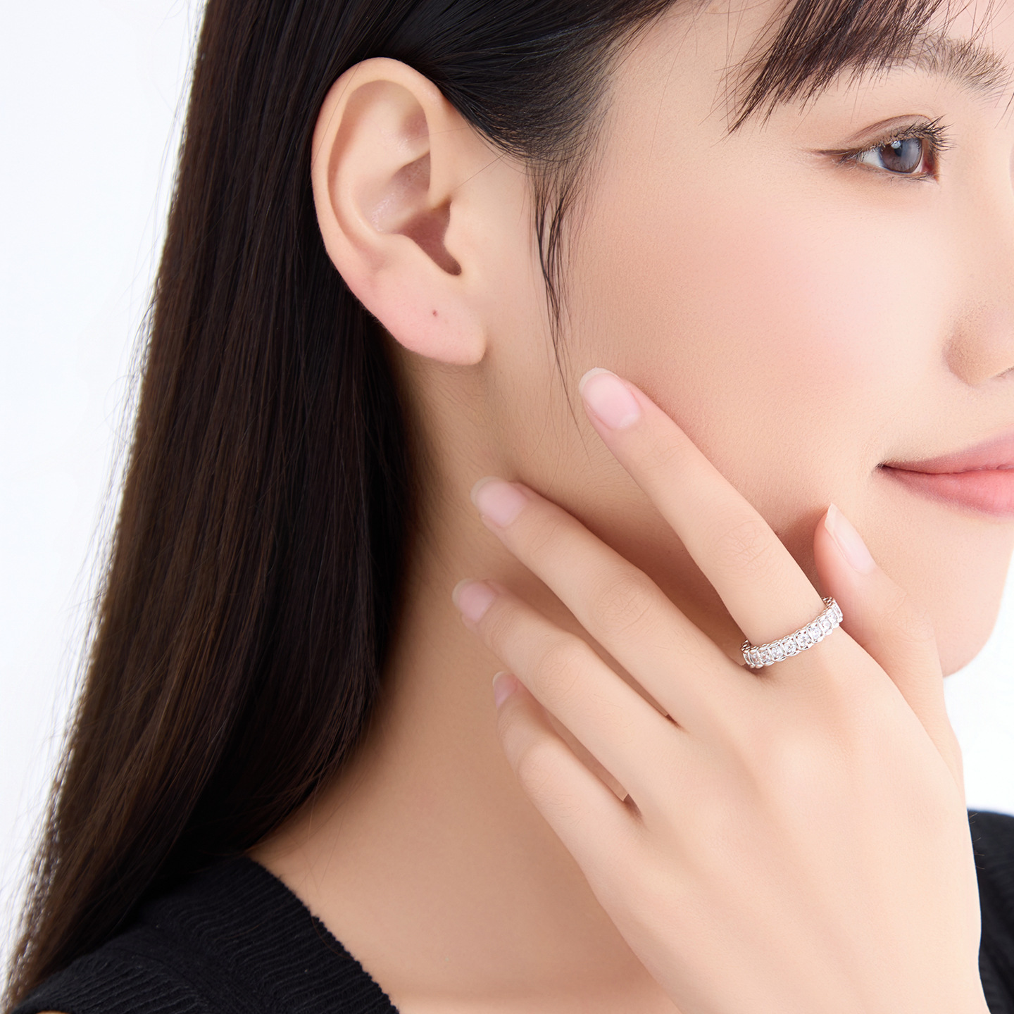 Anillo Cuadrado para Mujer de Aleación