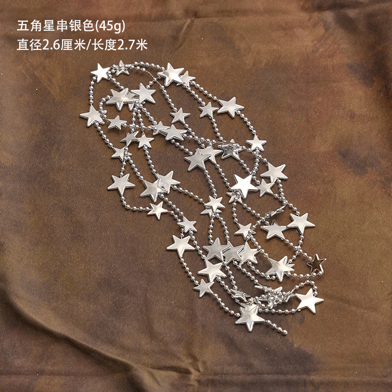 Estrella de cinco puntas plateada