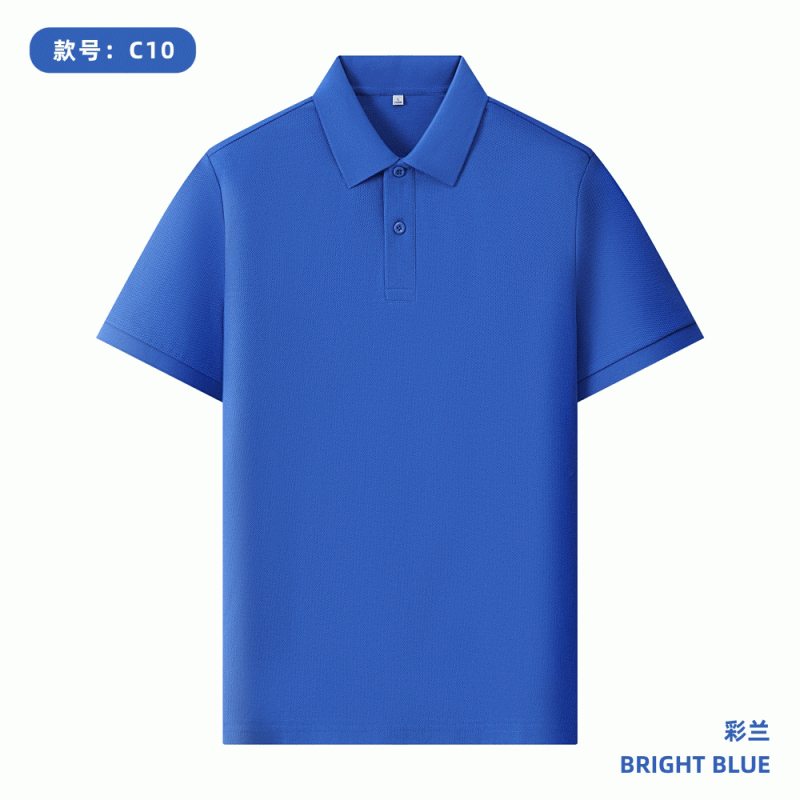 220g 40pcs 100% seda larga camisa de algodón polo personalizada logotipo publicidad camisa cultural impresión de ropa de trabajo