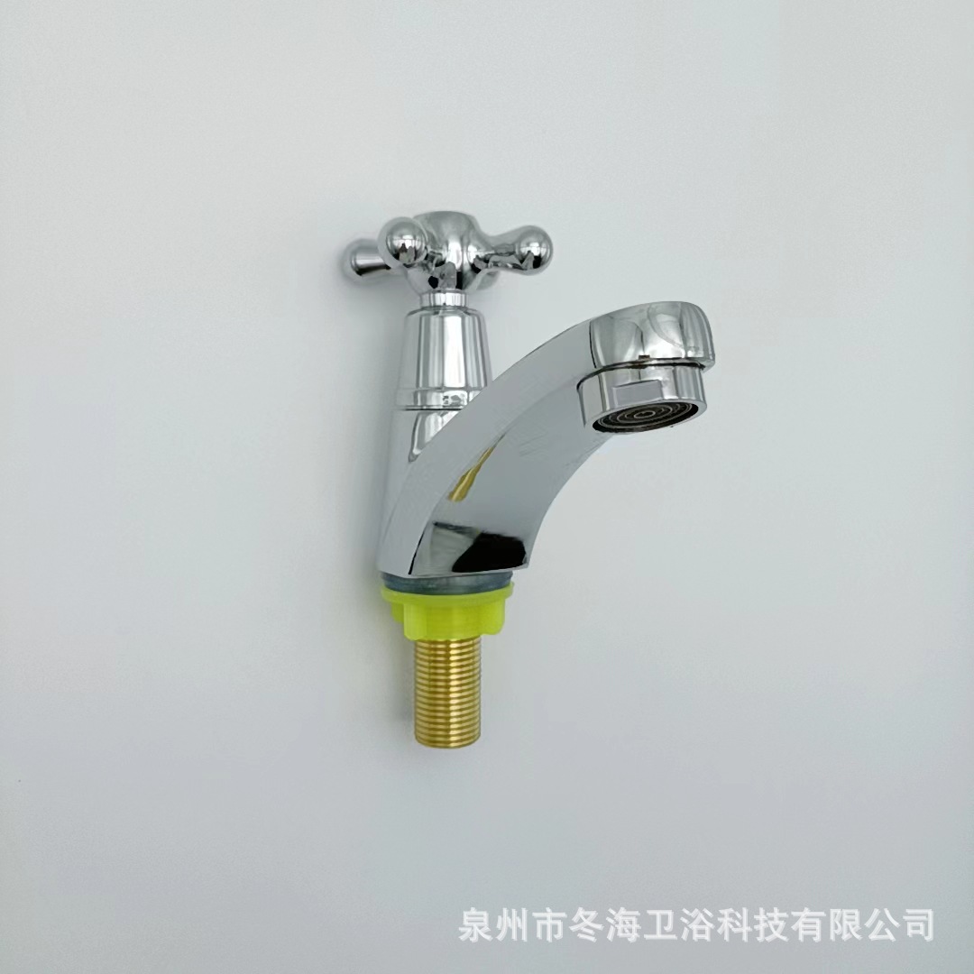 Suministro directo de fábrica aleación rueda de gota de agua pequeña 99 escritorio pedestal cuenca baño gabinete baño 4 puntos cuenca solo grifo frío