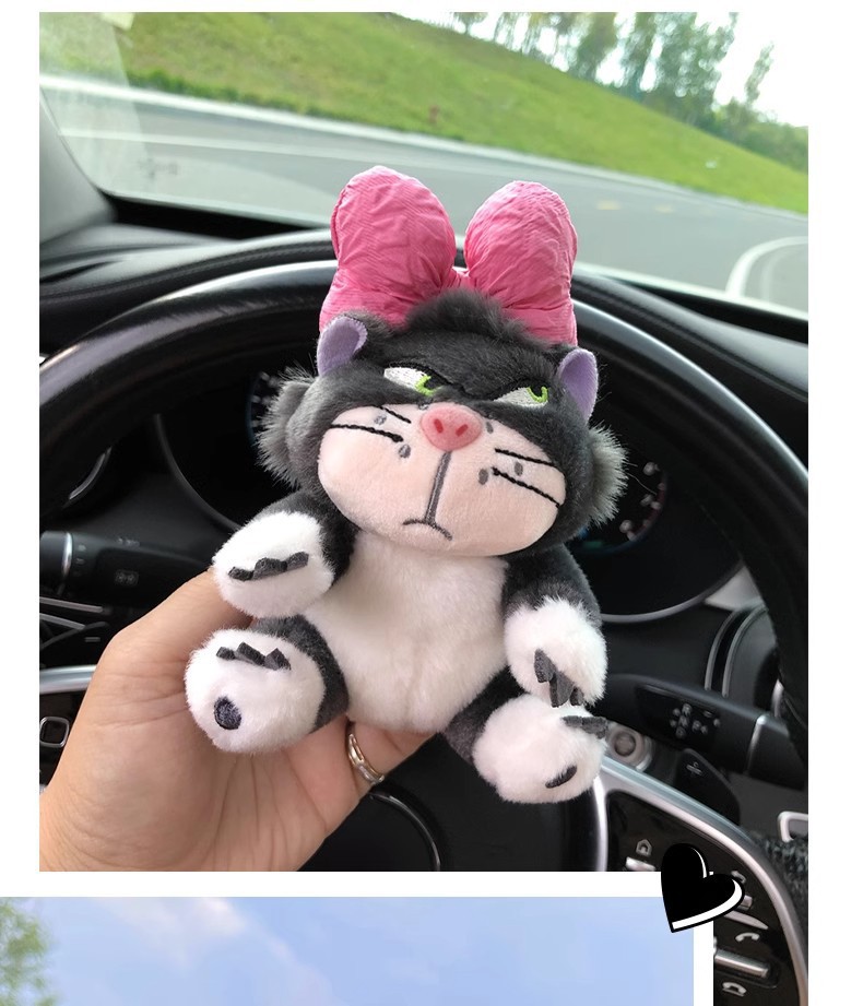 Lucifer Cat Fender Set Car Decoration Doll Car Wiper Rearview Mirror Car Ornaments Car Decoration