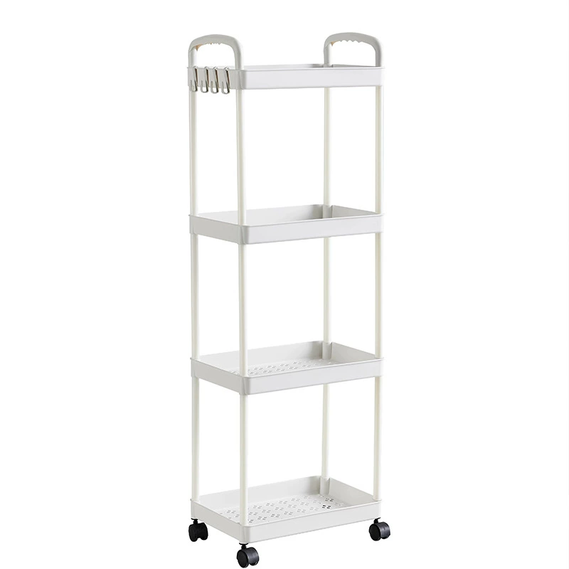 Plastic cart, multilayer storage system for bedroom
