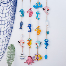 地中海风格海星小鱼串墙壁摆挂件家居装饰品餐厅幼儿园墙面吊饰