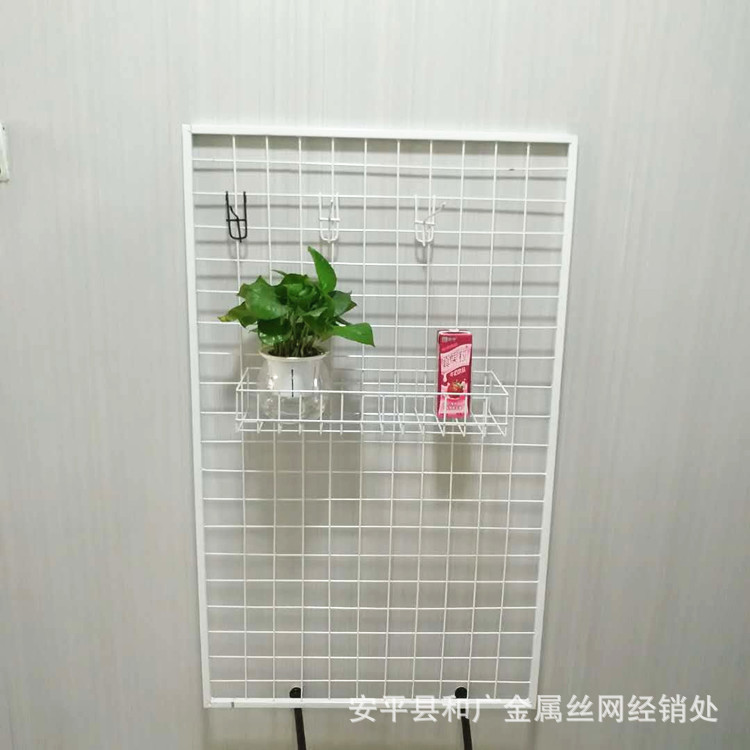 货架层板隔断 隔离网 白色 金属网格片 钢丝网片