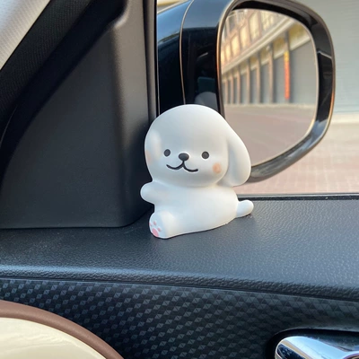 Line Puppy Car Ornaments Car ornaments - tie-tie-puppy-right