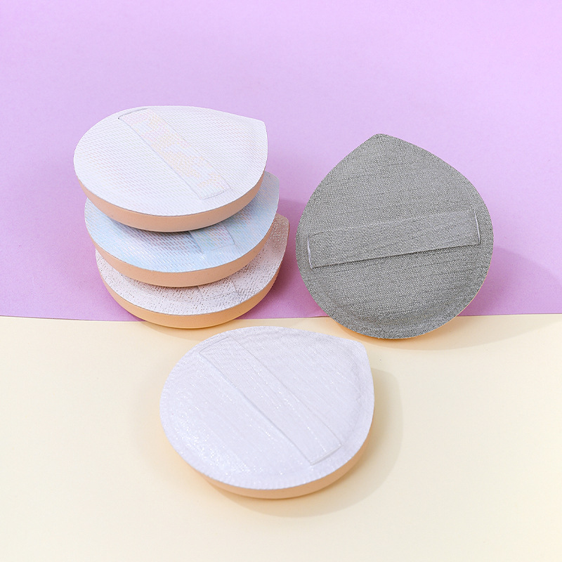 Personalizado de alta gama 100 puntos soplo de polvo de algodón de azúcar bomba Q no come polvo, esponja de maquillaje de poliuretano de doble uso húmedo y seco cojín de aire