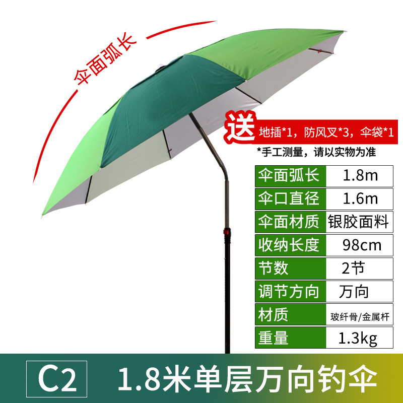 [single layer silver glue universal adjustment] type c 1.8m - green
