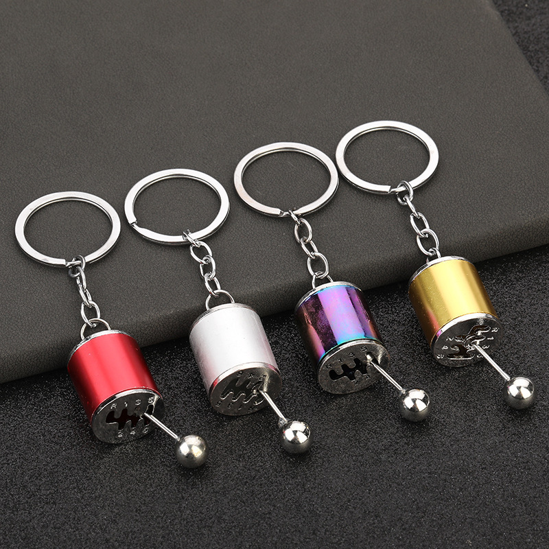 Car Gear Shifter Keychain Creative Decompression Car Keychain Metal Car Parts Model 4S Store Promotion