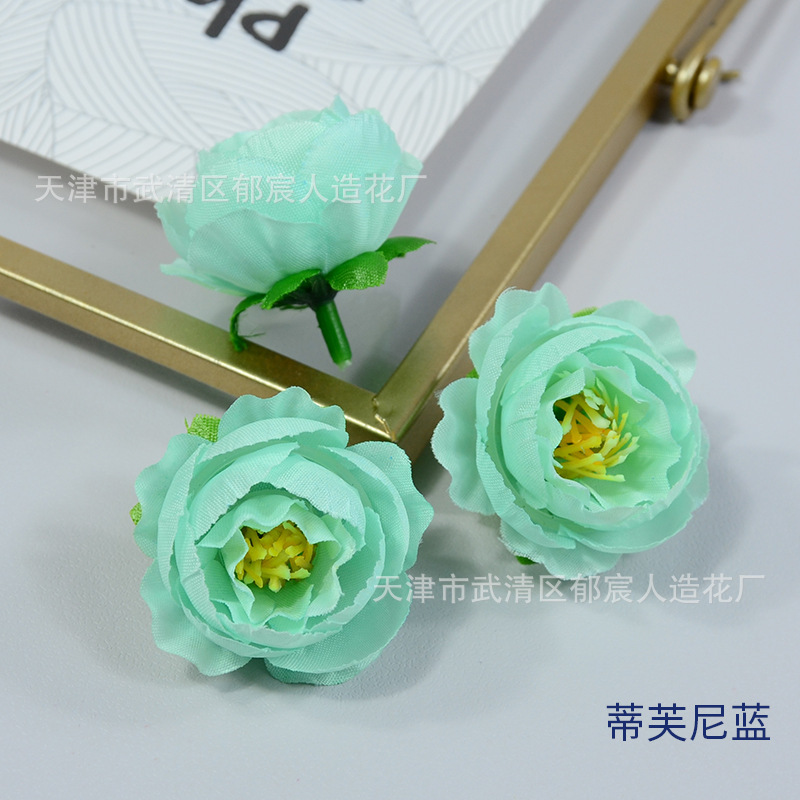 欧式小玫瑰茶苞仿真花玲珑牡丹小号材料包花盒配花少数民族头饰制|undefined