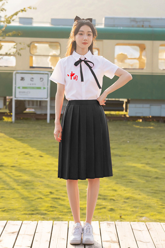 大合唱韓系制服卒業クラス服学院風ロングスカートセット中学校朗読公演服装高校学生|undefined