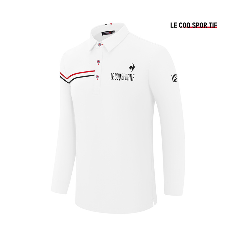 [Cross Mirror] Lcs Golf Long Sleeve Men's Spring and Autumn Polo Shirt Golf Breathable Sports T-Shirt # 2501