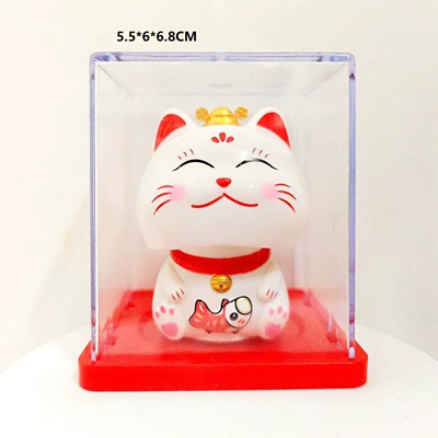 Car ornaments, Wholesale 2inch Waving Hand Bring in - 25inch-668cm-8020-two-inch-lucky-cat-white