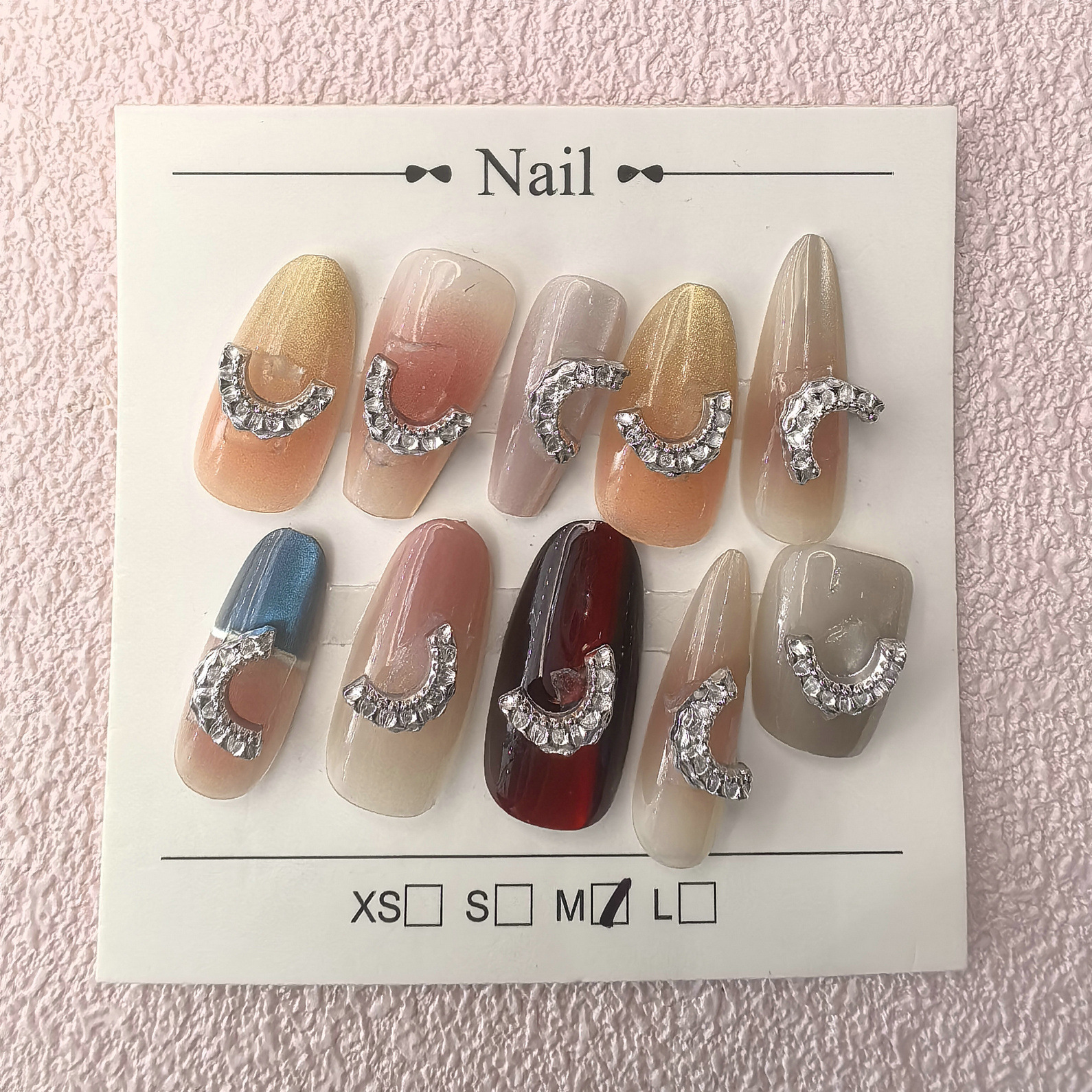 义乌厂家现货迷你美甲饰品手工DIY穿戴甲配件批发0006.j