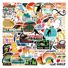 60张飞盘高尔夫运动涂鸦贴纸笔记本电脑行李箱吉他玩具水杯手账