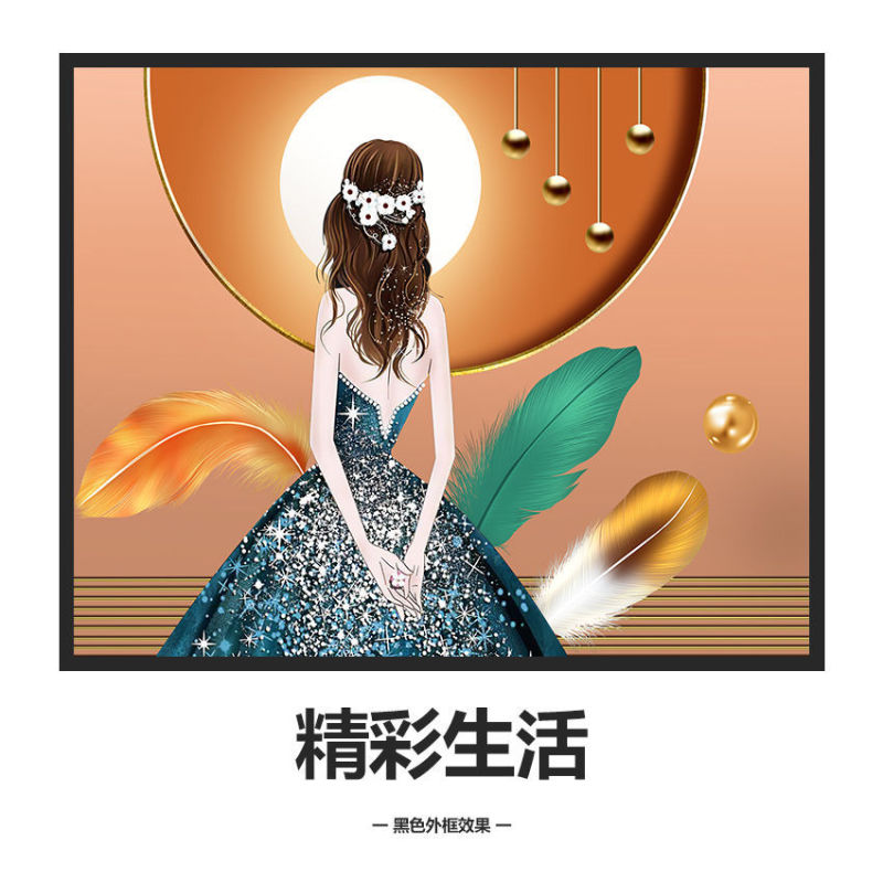 现代轻奢电表箱装饰画免打孔艺术简约客厅挂画遮挡箱电闸开关墙画|undefined