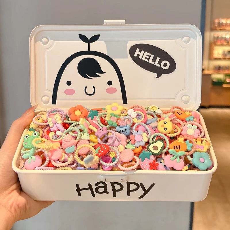 Cuerda para el cabello pequeña de color, cuerda para la cabeza, linda cuerda para el cabello de cola de caballo para niños, niña bebé, alta elasticidad, sin dañar el cabello, tocado de banda de goma