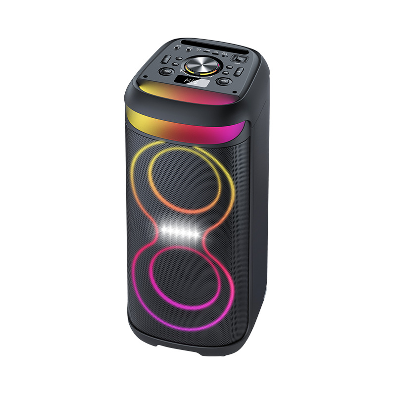 Altavoz Bluetooth colorido altavoz de baile cuadrado al aire libre inalámbrico de alto volumen al aire libre
