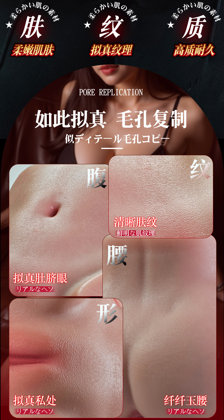 Jiuai Male Masturbation Device, Liquid Silicone Moldable Film, Realistic Vagina Design, Manual Use — detail image 8