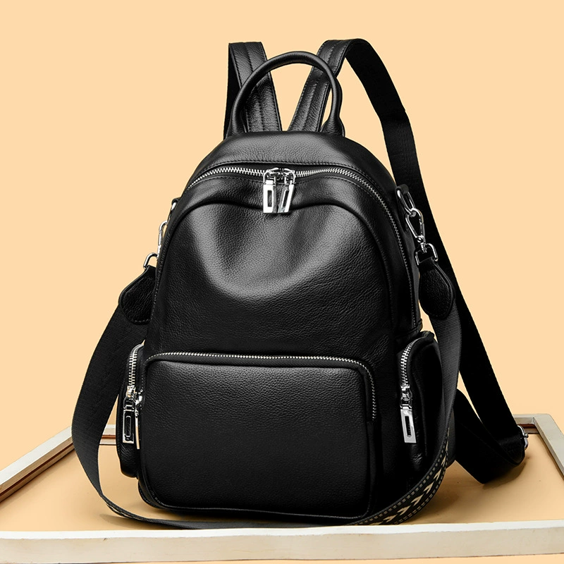 (Cross-border trading), leather backpack, capacious shoulder bag, cowhide, genuine leather