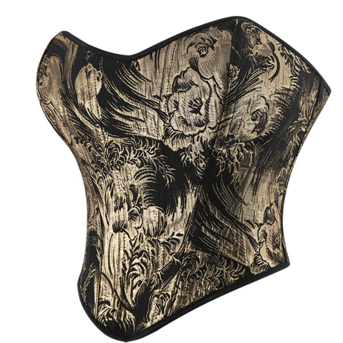 Europa y los Estados Unidos negro oro pectoral hueso de pez corsé sin cinturón de hombro soporte de pecho sexy chaqueta de plástico Aliexpress transfronterizo Amazonte