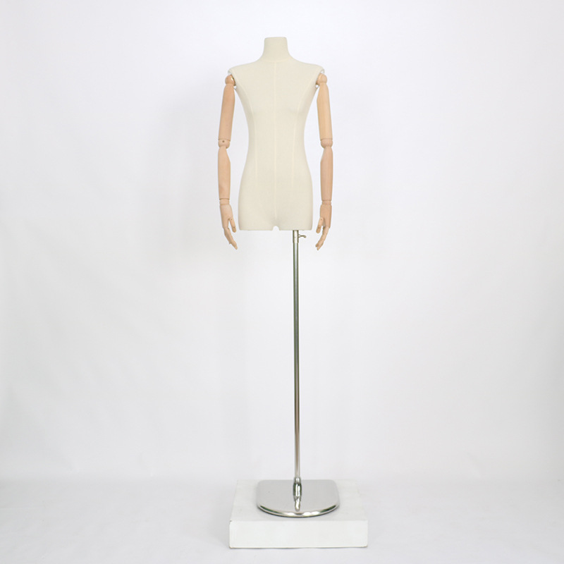 Mejorada modelo plano accesorios de las mujeres medio cuerpo ventana soporte muñeca tienda de ropa cuerpo modelo soporte de exhibición de cuerpo completo