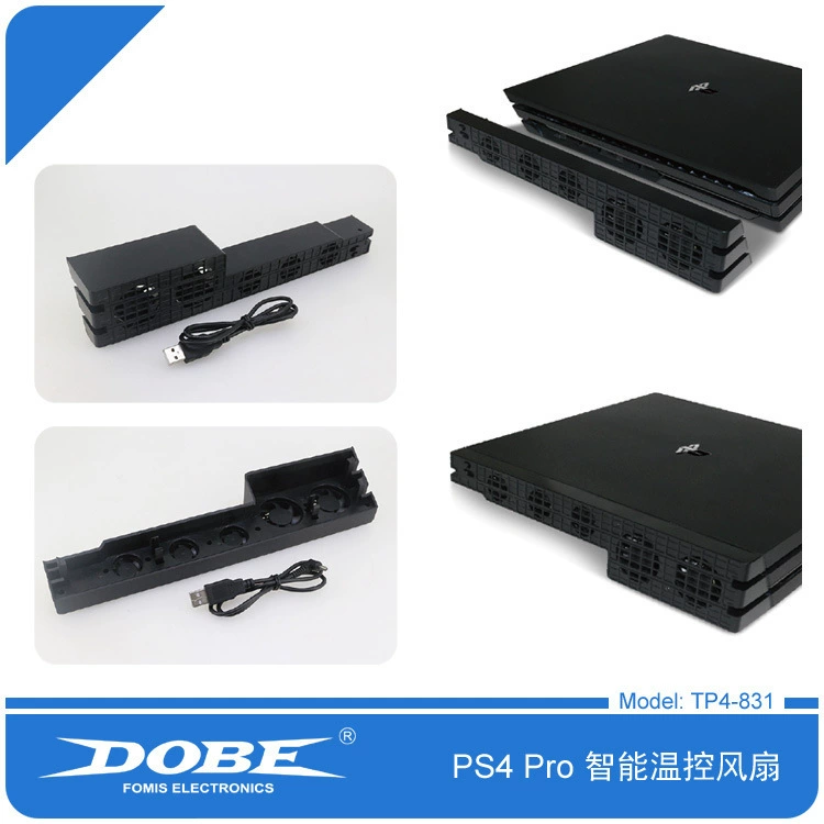 Охлаждающий вентилятор для PS4 Pro, контроль температуры, умный вентилятор охлаждения задний вентилятор TP4-831