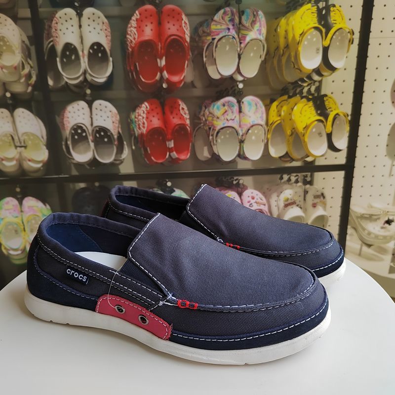 Cross卡洛驰帆布鞋男鞋风尚沃尔卢低帮简约时尚一脚蹬透气布鞋舒