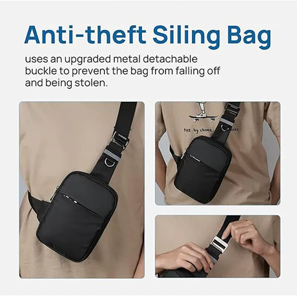 Cross-Border New Chest Bag Men's Version Fashionable Simple Shoulder Crossbody Bag Outdoor Sports Nylon Cloth Waterproof Backpack Wholesale