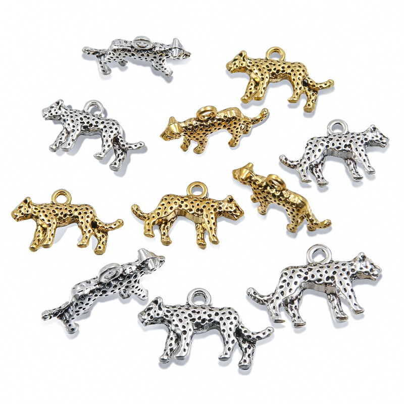 2 Colors 3D Stereo Leopard 15*24mm Popular DIY Alloy Animal Charm Pendant Luggage Handmade Jewelry Accessories 2 Colors 3D Stereo Leopard 15*24mm Popular DIY Alloy Animal Charm Pendant Luggage Handmade Jewelry Accessories