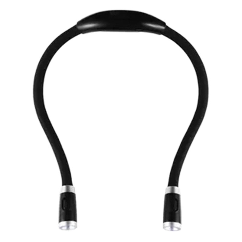 Venta directa de fábrica USB carga Halter luz transfronteriza Venta caliente lectura abrazo luz de lectura soporte de luz Impresión de logotipo