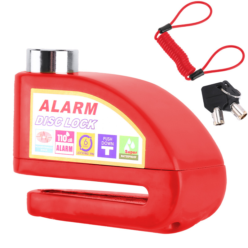Bicicleta de freno de disco de bloqueo de alarma cerradura del coche eléctrico de disco de freno de la motocicleta bloqueo antirrobo equipo Jiuyue image 14