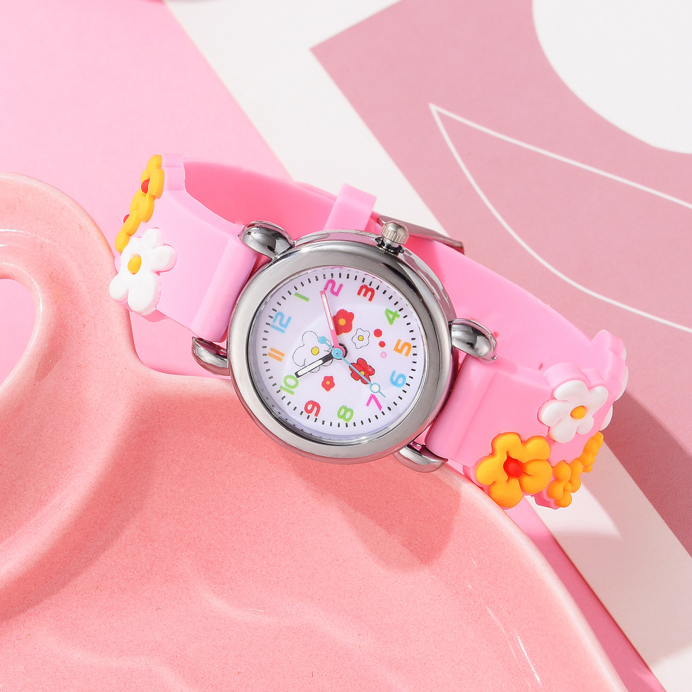 Cute Heart Shape Buckle Quartz Kids Watches display picture 24