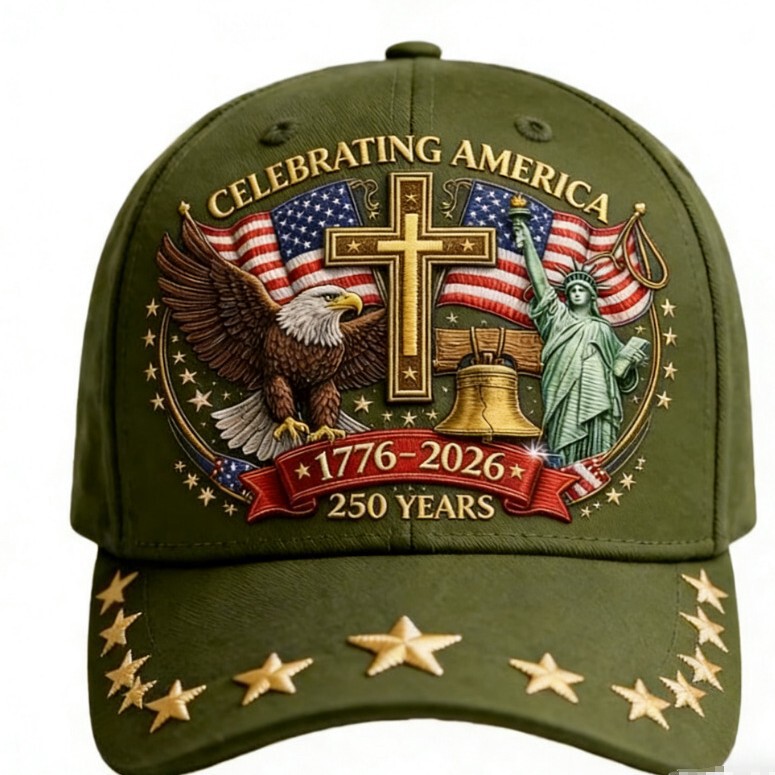 Cross-Border Washed Cotton Printed Hat for Men 250Th Anniversary Eagle Commemorative Hat Amazon 1776-2026 Flag Baseball Cap Cross-Border Washed Cotton Printed Hat for Men 250Th Anniversary Eagle Commemorative Hat Amazon 1776-2026 Flag Baseball Cap