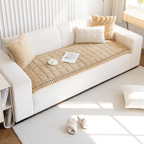 New corduroy sofa cushion autumn and winter simple living room sofa cushion non-slip sofa cover wholesale