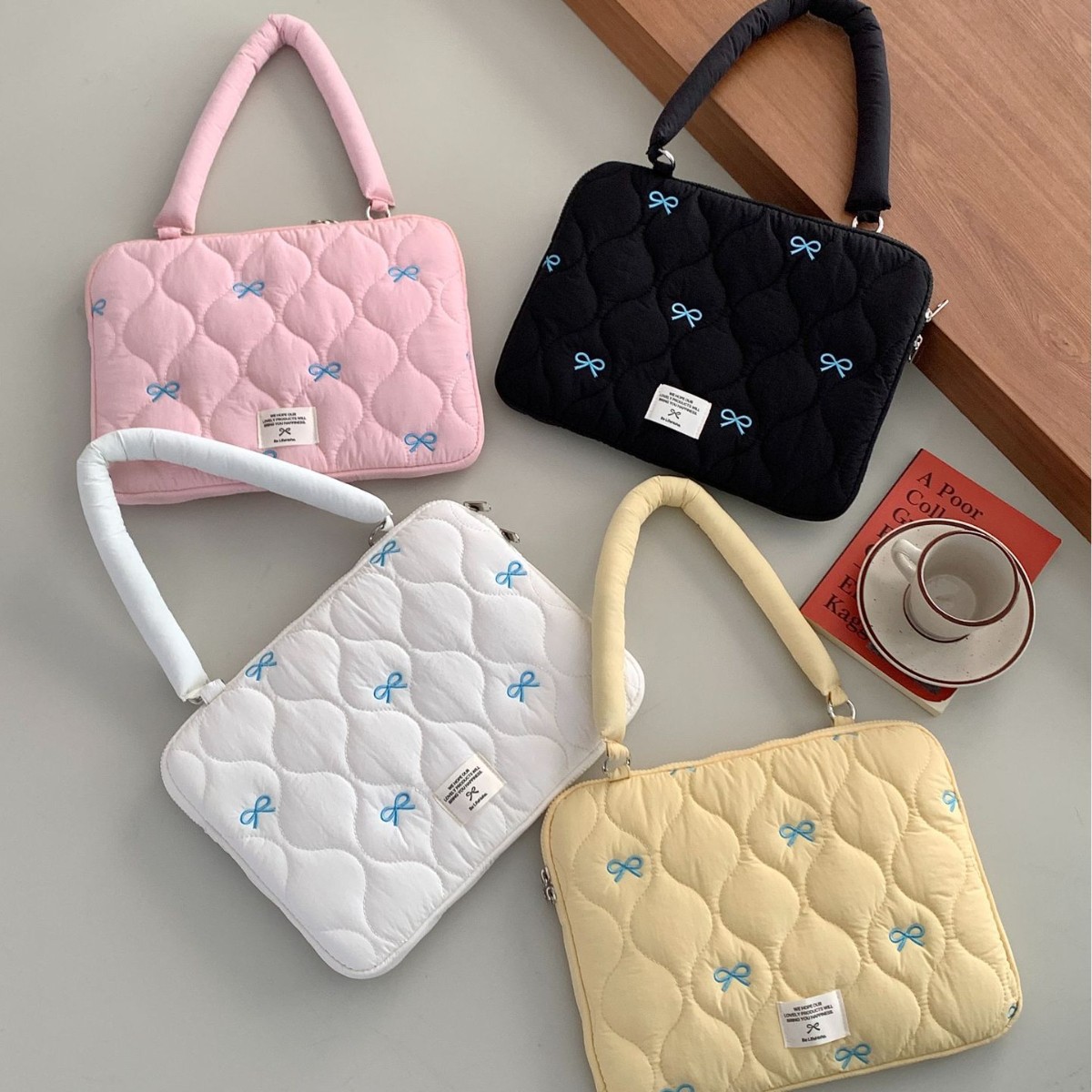 Korean Embroidered Butterfly Laptop Bag 15.6inch Ins Popular Cross-Border Special Liner Bag 13.3inch