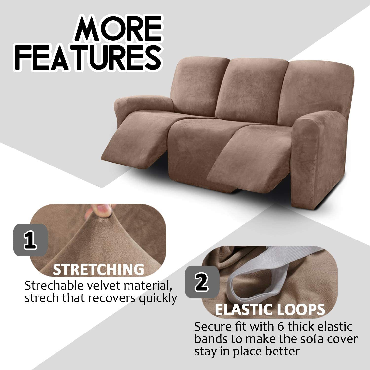 Sofabezug Aus Silberfuchs-samt Im Chivas-regal-stil Staubdicht_voghion.com