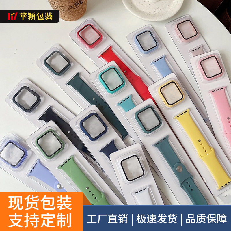 FUENTE Fábrica en stock 38-49 Apple Huawei Samsung caja de la correa dos-en un embalaje de la correa de la tarjeta de luz