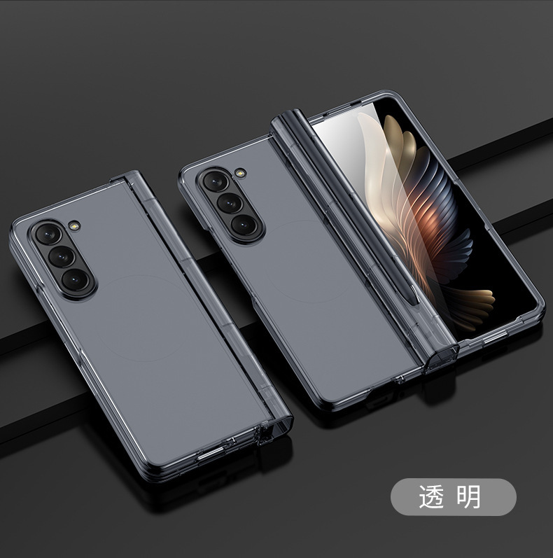 サムスンGalaxy ZFold6/5/4/3新型シェルスキン感折り畳み防止携帯ケースペン付きスロット|undefined