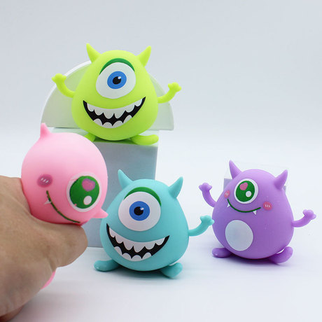 Squeeze Toys Big-Eyed Monster Pinch Fun Funny Vent Decompression Pinch Toy Trick