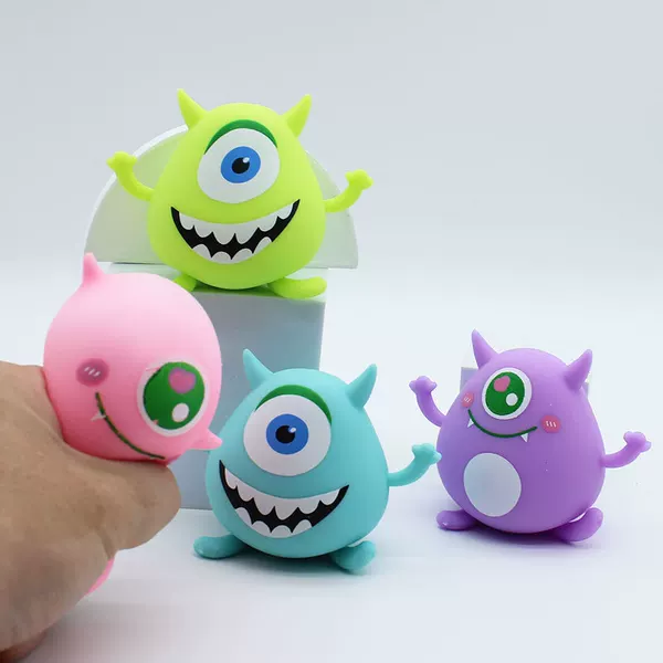 Big-Eyed Monster Pinch Fun Funny Vent Decompression Pinch Toy Trick Gadget Decompression Cross-Border Export Artifact
