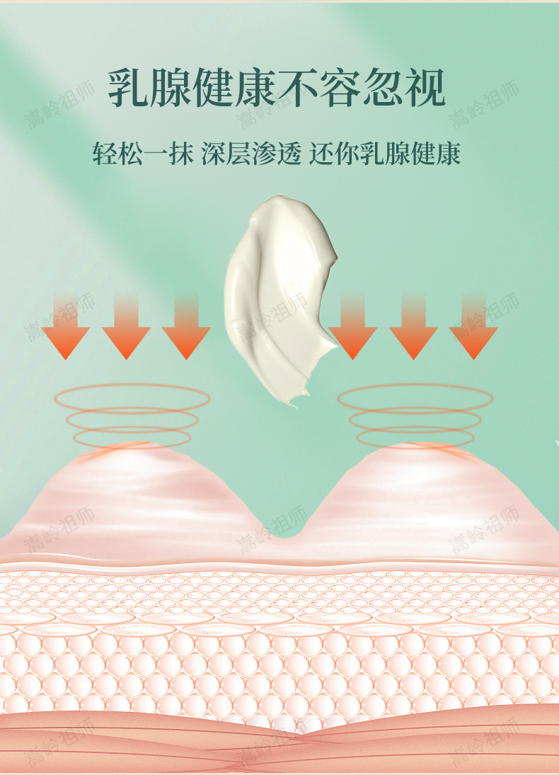 Herbal Breast Care Massage Ointment with Far Infrared Warming for External Chest and Underarm Use 30g specifications