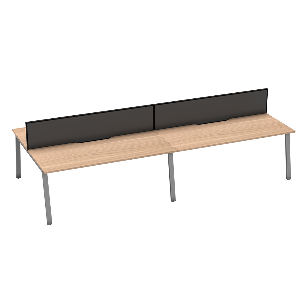 Mesa y silla de oficina simple y moderna de personal combinada de cuatro pantallas de estación de trabajo de tarjeta de personal mesa de computadora de oficina image 6